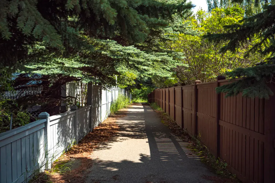 A residential street in Woodbine